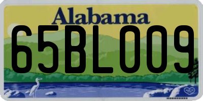 AL license plate 65BL009