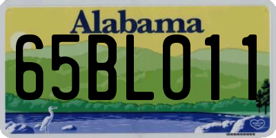 AL license plate 65BL011