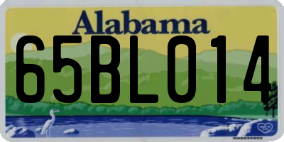 AL license plate 65BL014
