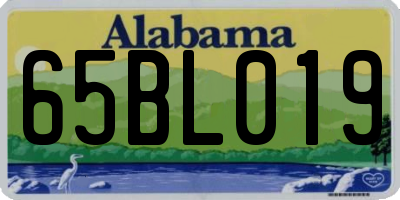 AL license plate 65BL019
