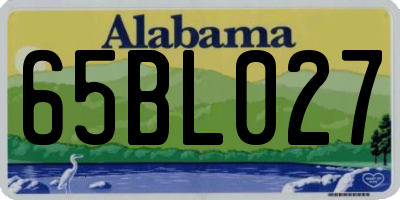 AL license plate 65BL027