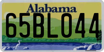 AL license plate 65BL044