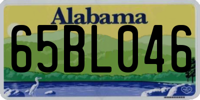AL license plate 65BL046