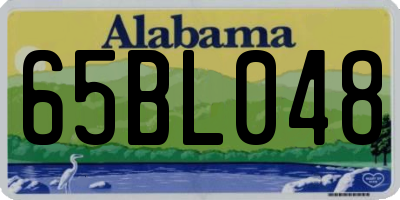 AL license plate 65BL048