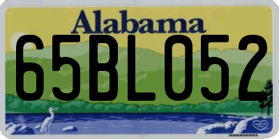 AL license plate 65BL052