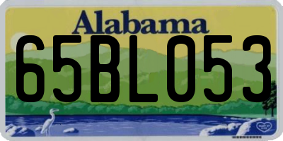 AL license plate 65BL053