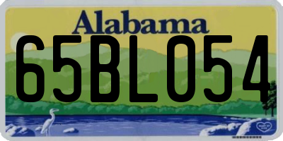 AL license plate 65BL054