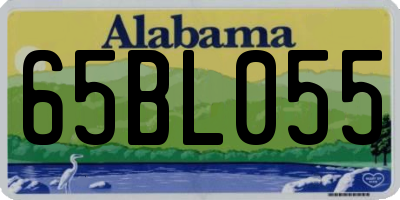AL license plate 65BL055