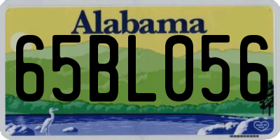AL license plate 65BL056