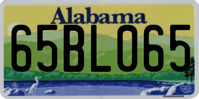 AL license plate 65BL065