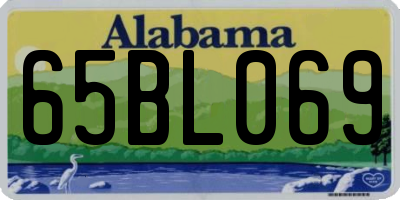 AL license plate 65BL069