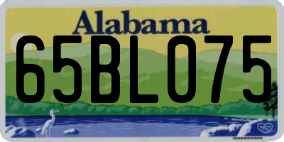 AL license plate 65BL075