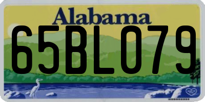 AL license plate 65BL079