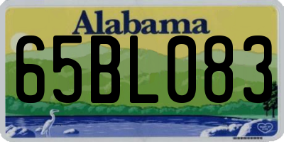 AL license plate 65BL083