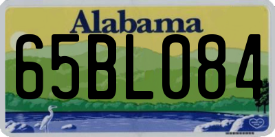 AL license plate 65BL084