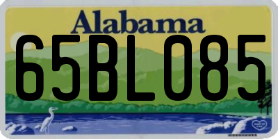 AL license plate 65BL085