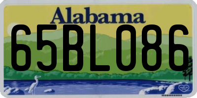 AL license plate 65BL086