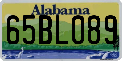 AL license plate 65BL089