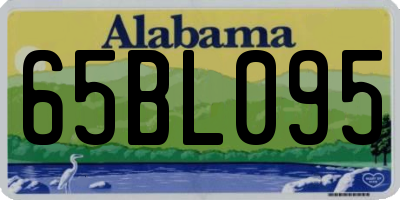 AL license plate 65BL095