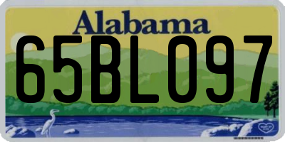 AL license plate 65BL097