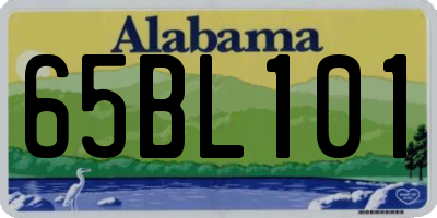 AL license plate 65BL101