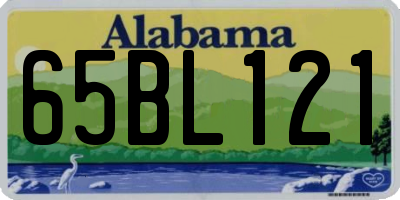 AL license plate 65BL121