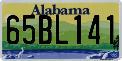 AL license plate 65BL141