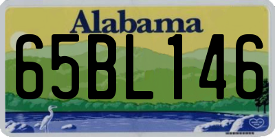 AL license plate 65BL146