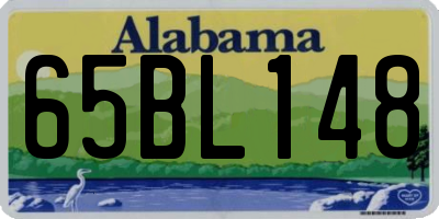 AL license plate 65BL148