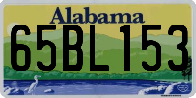 AL license plate 65BL153