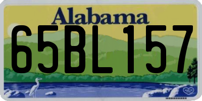 AL license plate 65BL157