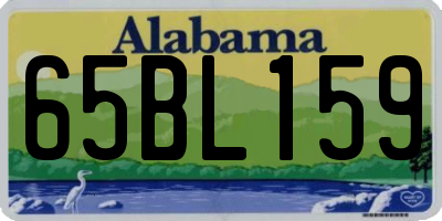 AL license plate 65BL159