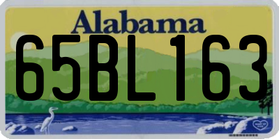 AL license plate 65BL163