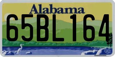 AL license plate 65BL164