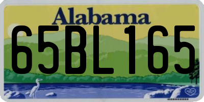 AL license plate 65BL165