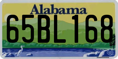 AL license plate 65BL168