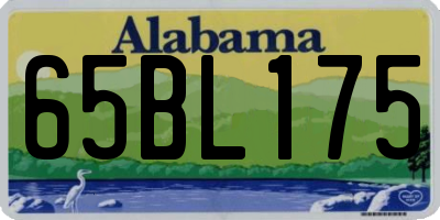 AL license plate 65BL175