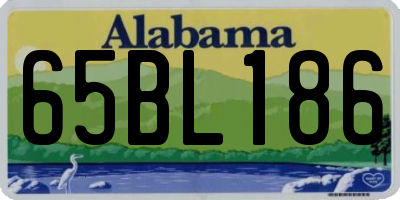 AL license plate 65BL186