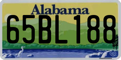 AL license plate 65BL188