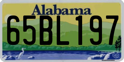 AL license plate 65BL197