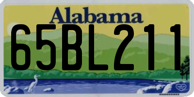 AL license plate 65BL211