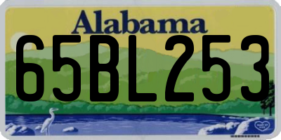 AL license plate 65BL253