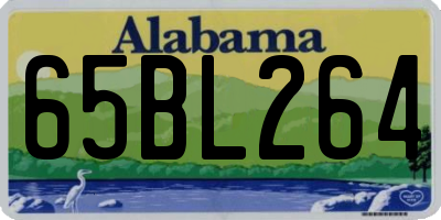 AL license plate 65BL264