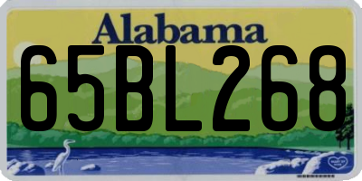 AL license plate 65BL268