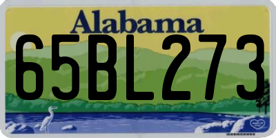 AL license plate 65BL273