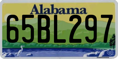 AL license plate 65BL297
