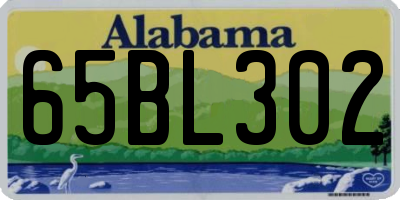 AL license plate 65BL302