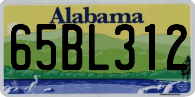 AL license plate 65BL312