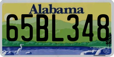 AL license plate 65BL348