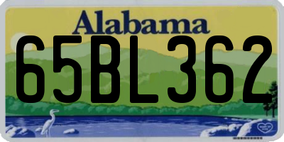 AL license plate 65BL362
